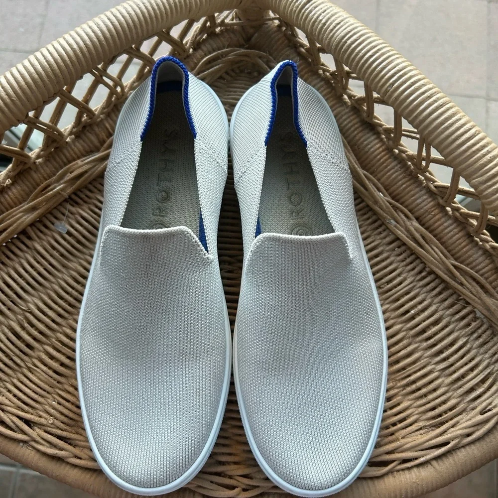 Rothy’s The Original Slip On Sneaker in Sand - Picture 3 of 6